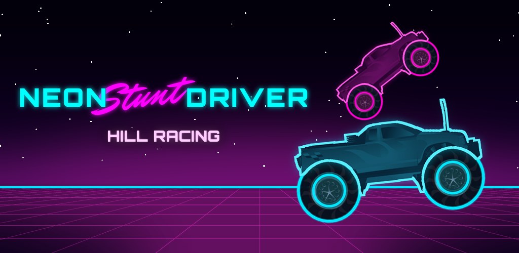 Neon Stunt Driver: Hill Racing